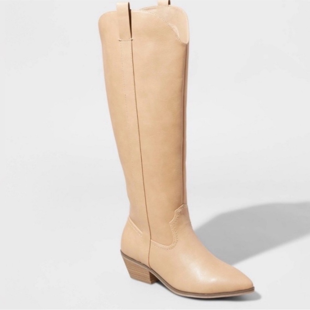 Universal Thread Beige Over the Knee Boots size 7.5